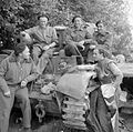 Cromwell VI tank and crew of 4th County of London Yeomanry, 7th Armoured Division, 17 June 1944.