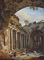 Ruïne van een Romeins badhuis (1763)
