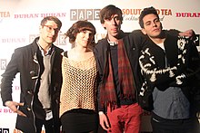 Cobra Starship at the Paper Magazine Beautiful People Party in 2011