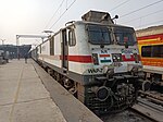 Ghaziabad-based WAP-7 locomotive at Anand Vihar Terminal