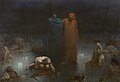 Gustave Doré, Dante et Virgile dans le neuvième cercle de l'Enfer, 1861.