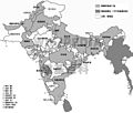 印度独立前的政治地图