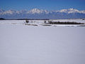 The Irkut River, with Eastern Sayan Mountains in the background