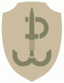 Oznaka rozpoznawcza JWK na mundur pustynny.