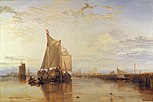 Dort or Dordrecht: The Dort packet-boat from Rotterdam becalmed, Turner