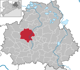 Läget för kommunen Kamenz i Bautzen