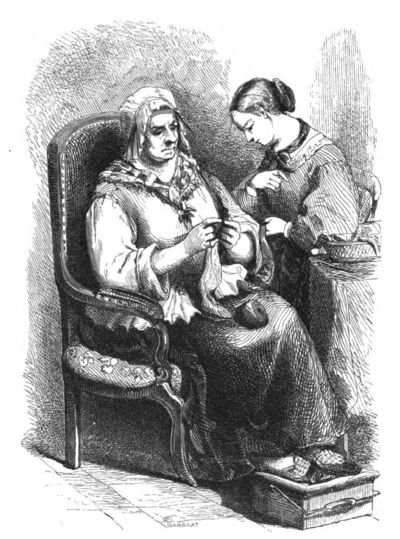 Madame Saillard et sa fille