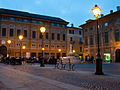 Scorcio di Piazza Dellepiane a Novi Ligure.