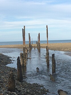 Remnants of Onekaka Wharf