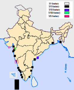 Portuguese India evolution. The State of India (Estado da Índia) in the 16th and 17th centuries also included possessions in all the Asian Subcontinents, East Africa, and in the Pacific