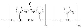 Strukturformel von Povidon-Iod