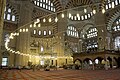 Selimiye Mosque interior, ground-level view