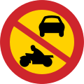 No motor vehicles