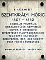 Szentkirályi Móric, Szentkirályi utca 10.