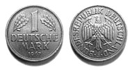 Jednomarková mince z roku 1967