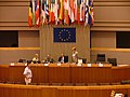 Presidents and staff positions in the hemicycle