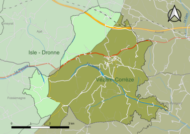 Carte en couleur présentant le(s) SAGE couvrant le territoire communal