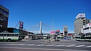 Thumbnail for File:Aomori Station east exit bus terminal 20200621.jpg