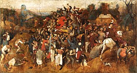 Le Vin de la Saint-Martin peint par Pieter Brueghel l'Ancien entre 1565 et 1568.