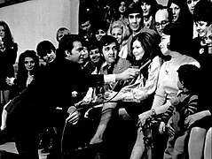 Dick Clark Myrna Horowitz American Bandstand 17th Anniverary 1970.JPG