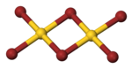 Strukturformel des dimeren Gold(III)-bromids