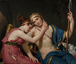 Jacques-Louis David, Les Adieux de Télémaque et d'Eucharis, 1818.