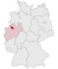 Localização de Coesfeld na Alemanha