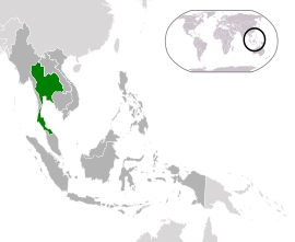 Розташування Таїланду