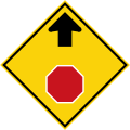 Stop sign ahead