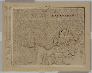 1929年尾道都市計画区域図。地図中央下”宿祢島”表記。
