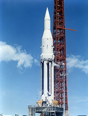 Saturn I SA-4 auf dem Startplatz