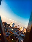 Sunset off the coast of Cameroon, Douala in the Littoral Region.jpg