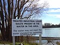 Image 43Water pollution sign on the Waimakariri River (from Geography of New Zealand)