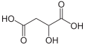 Deutsch: Struktur von Äpfelsäure English: Structure of Malic acid