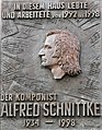Gedenktafel für Alfred Schnittke