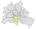 Deutsch: Wahlkreis Tempelhof-Schöneberg 1 für die Wahlen zum Abgeordnetenhaus von Berlin. Stand 2006