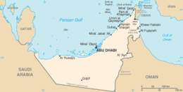 Emirati Arabi Uniti - Mappa