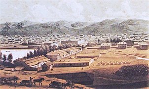 Barnaúl desde el Barnaúlka en 1850