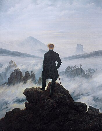 Caspar David Friedrich - Wanderer above the sea of fog (1817-1818)