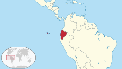 Location of Ekvador