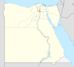 Qalyubia Govrenorate on the map o Egyp