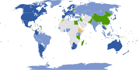 Carte de la couverture du service Google Street View