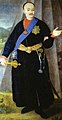 Граф Канстанцін Людвік Плятэр з жазлом, поясам, ордэнам Белага Арла і прычоскай «падголены лоб». Партрэт сярэдзіны XVIII ст.