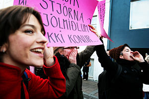 Sciopero delle donne a Reykjavík, Islanda (2005)