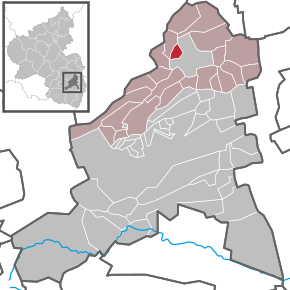 Poziția Mertesheim pe harta districtului Bad Dürkheim