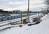 Mynning av blivande Tomteboda betongtunnel