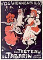 Affiche pour le Tréteau de Tabarin, rue Pigalle (1901).