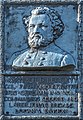 Bronze relief portrait of Colonel Leggett at Vicksburg National Military Park