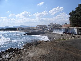 Vista da beira-mar de Císsamos