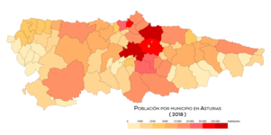 Población por concejo (2018)